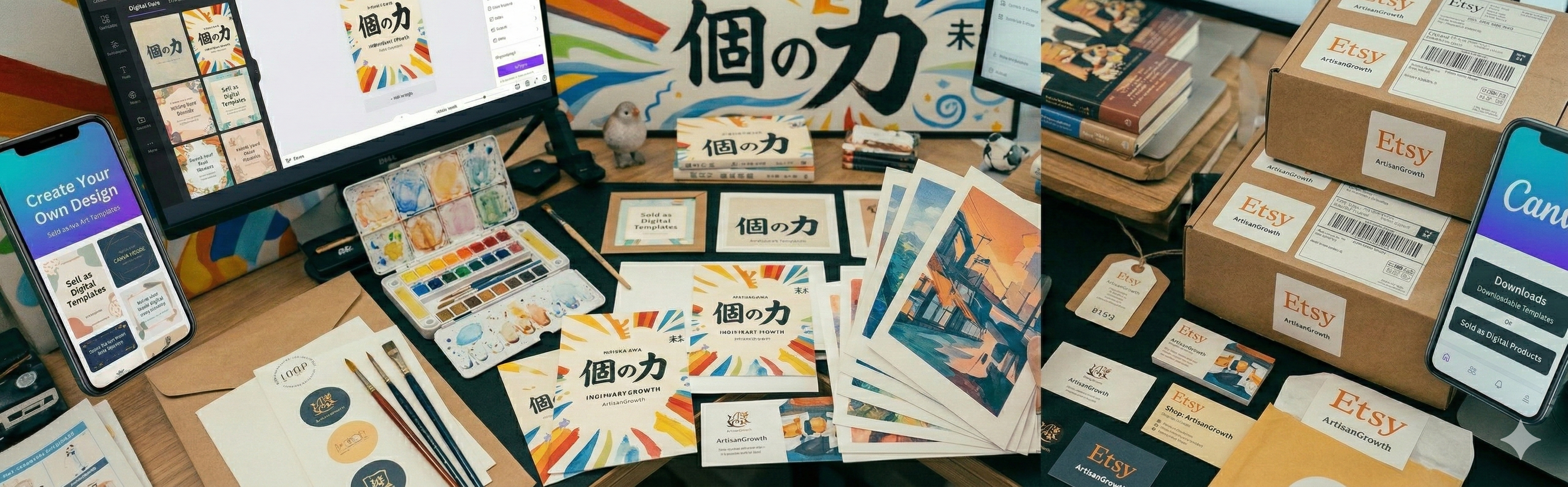 EtsyやCanvaで無在庫販売で絵や雑貨を売る