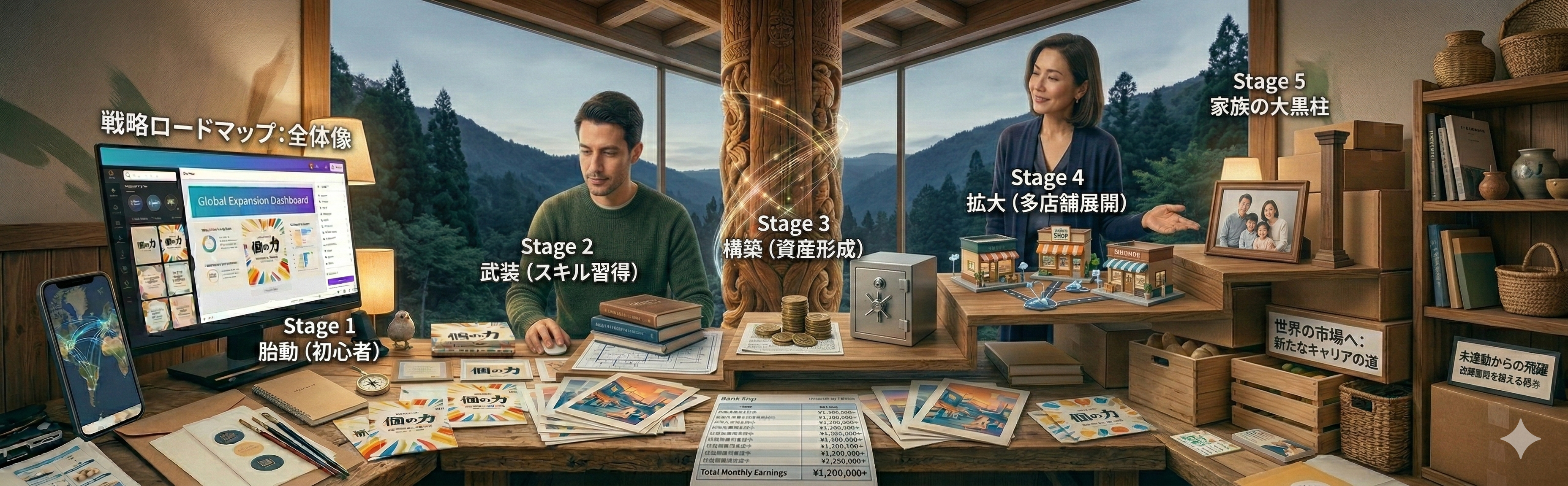  初心者から「大黒柱」への5段階ロードマップ